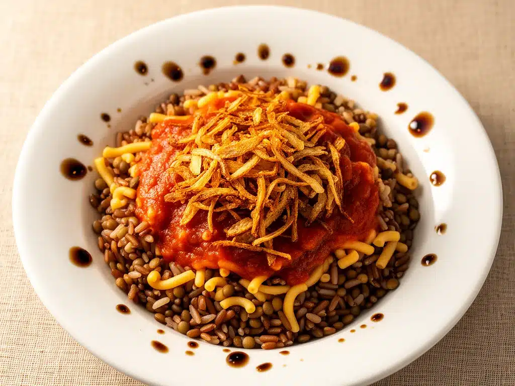 Ägyptisches Koshari: Das beste Rezept in 40 Min 4 Ägyptisches Koshari preparation steps