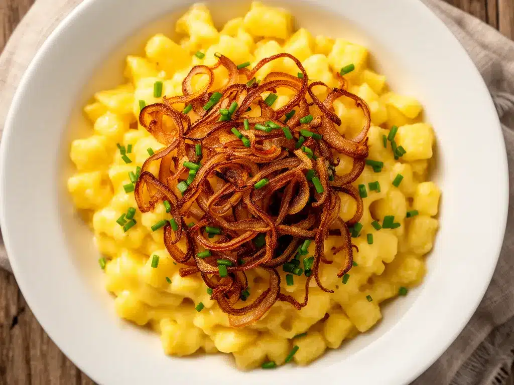 Cremige Allgäuer Kässpatzen: Das perfekte Rezept 4 Cremige Allgäuer Kässpatzen preparation steps