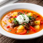 cremige Instant Pot Gulaschsuppe - featured image
