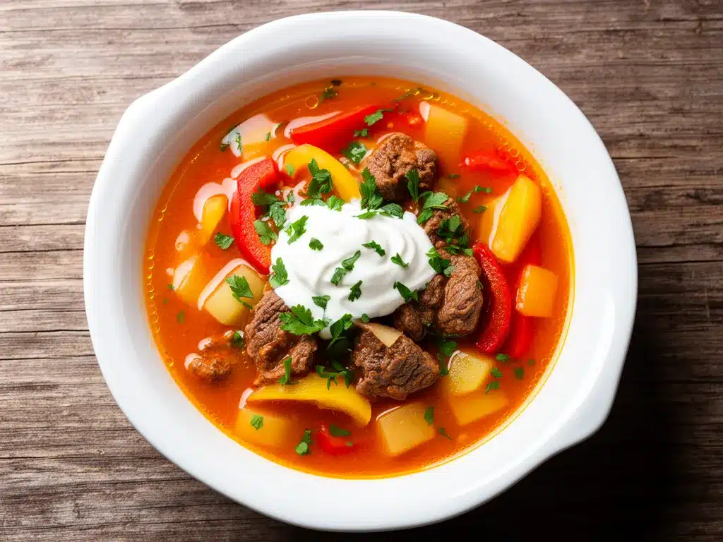 Cremige Instant Pot Gulaschsuppe: Perfekt in 30 Min 4 cremige Instant Pot Gulaschsuppe preparation steps