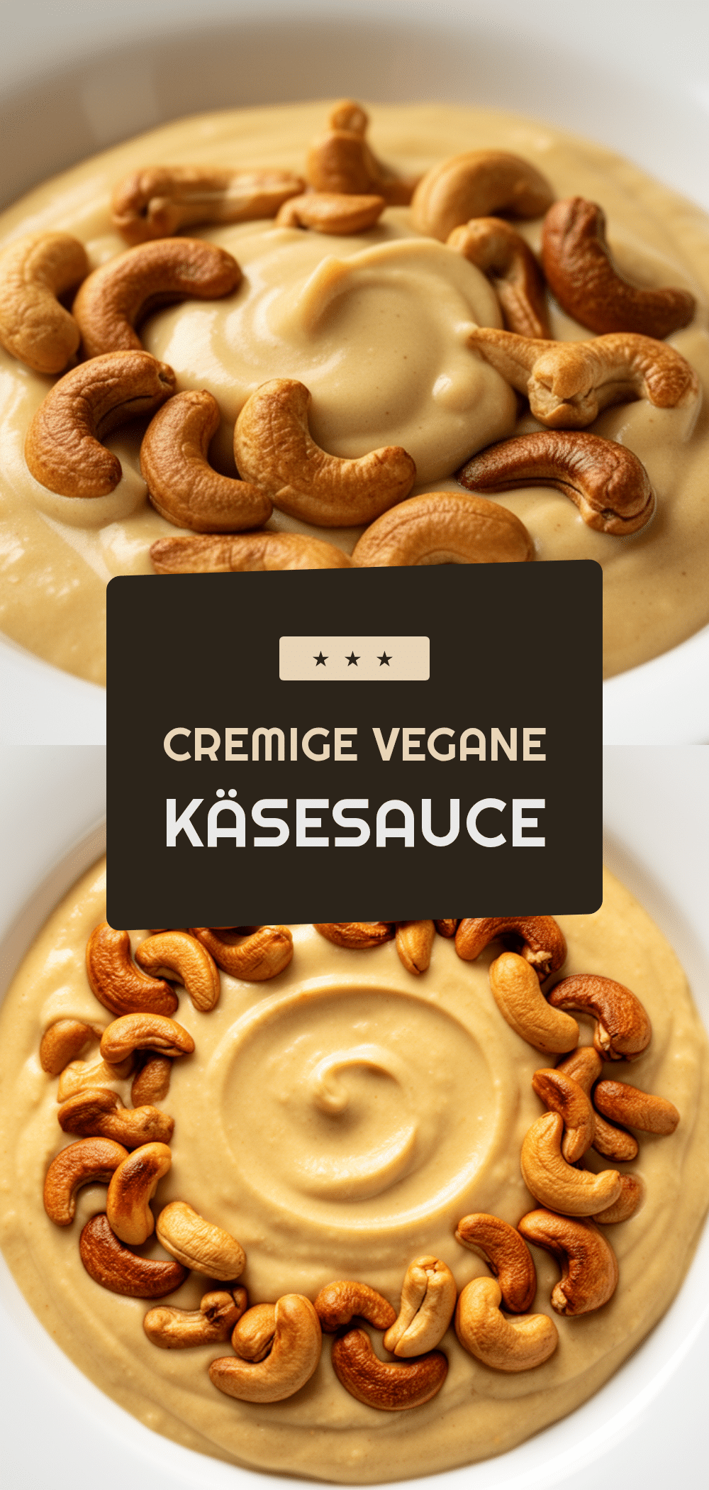 Cremige vegane Käsesauce mit Cashews: 5 Min. Rezept 5 cremige vegane Käsesauce mit Cashews recipe