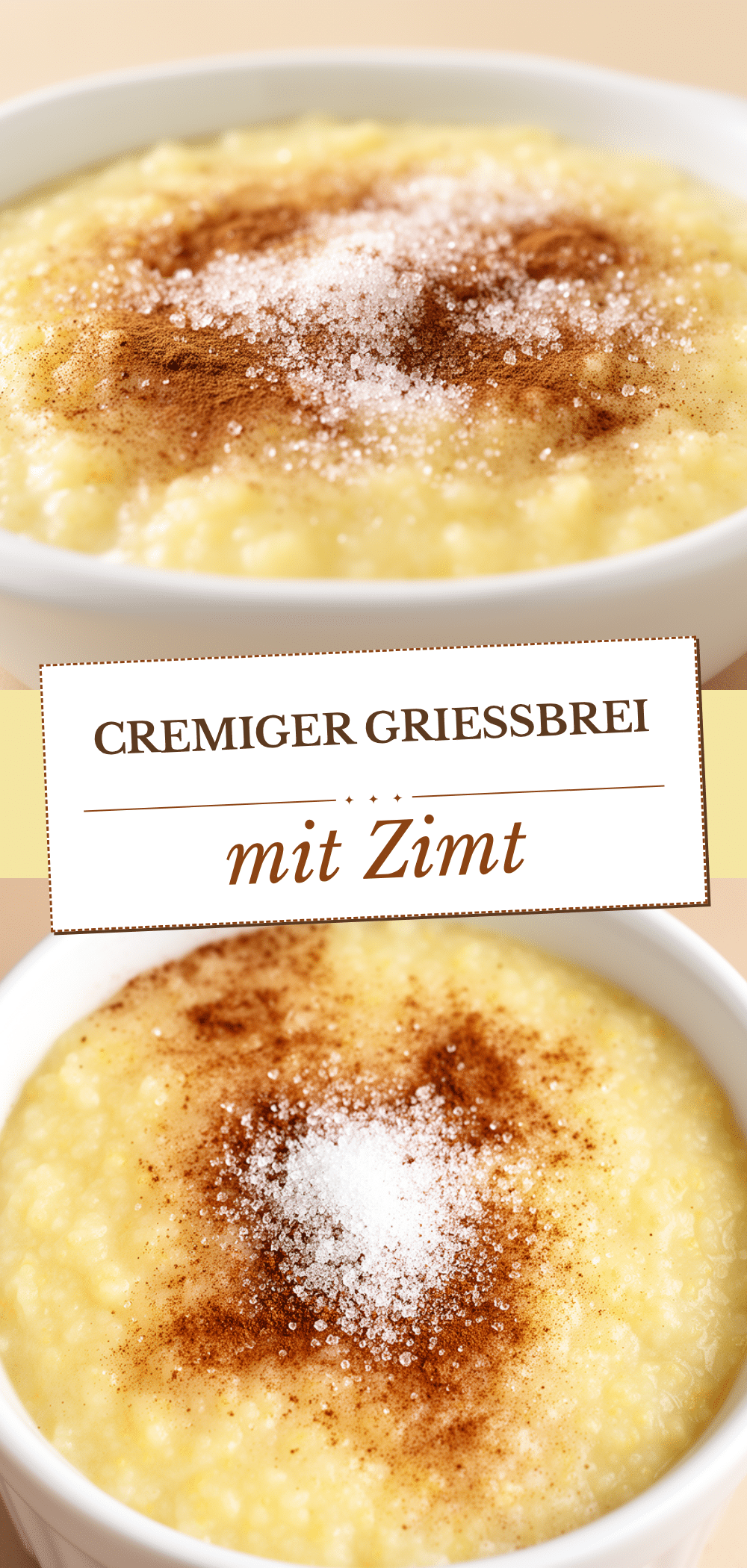 Cremiger Grießbrei in 10 Min: Zimt & Zucker Rezept 5 cremiger Grießbrei in 10 Minuten recipe