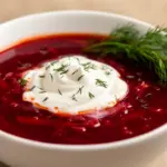 cremiger russischer Borschtsch - featured image