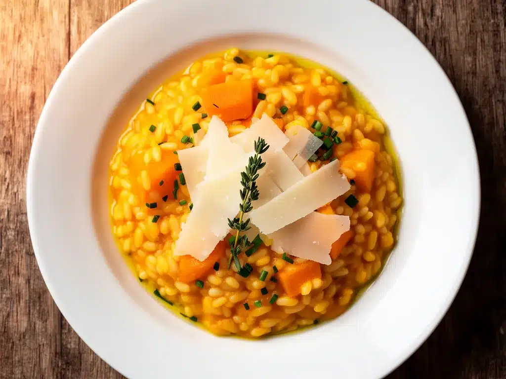 Cremiges Kürbis-Risotto: Bestes Rezept in 30 Min 4 Cremiges Kürbis-Risotto preparation steps