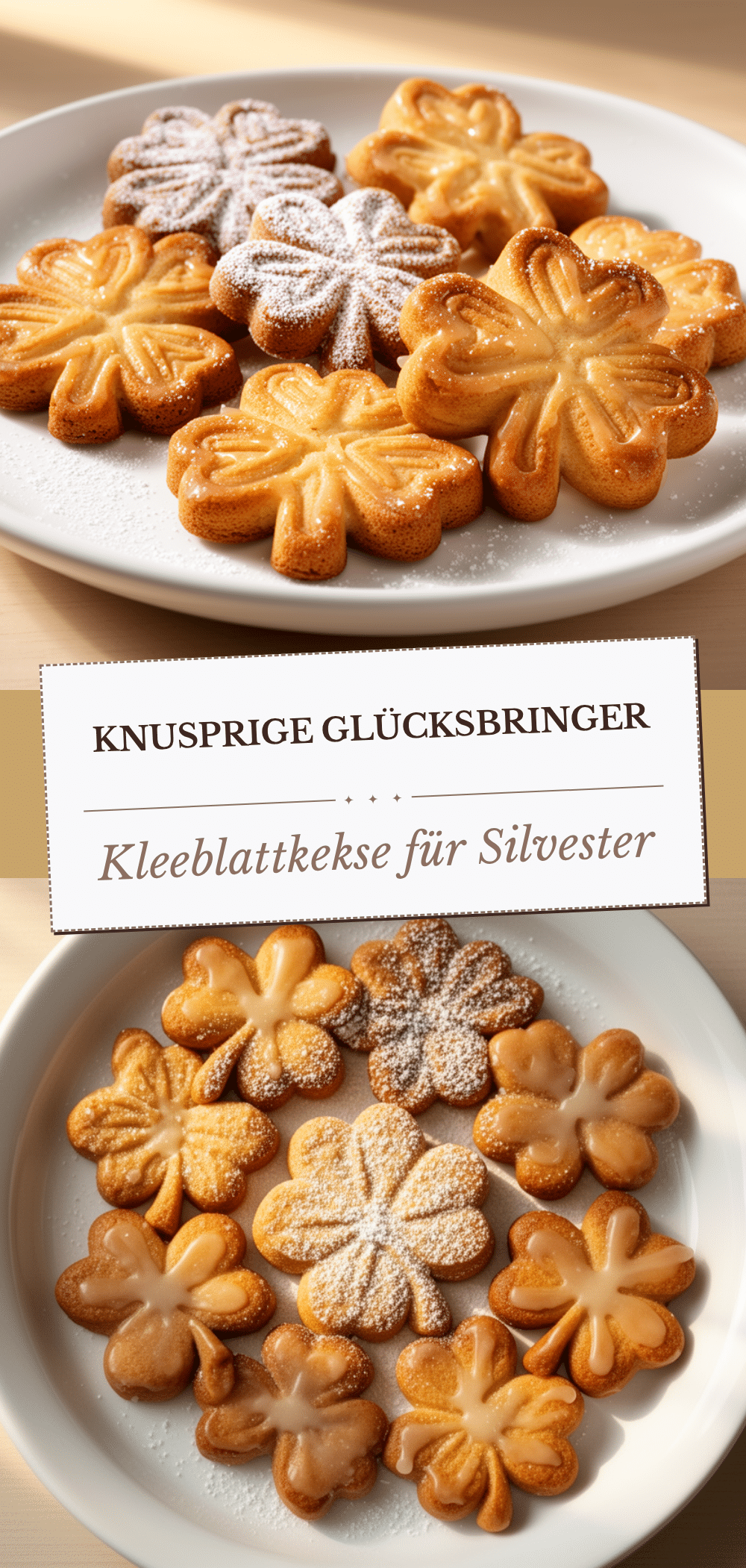 Glücksbringer-Kekse: 5 Einfache Kleeblatt-Plätzchen für Silvester 5 Glücksbringer-Kekse recipe