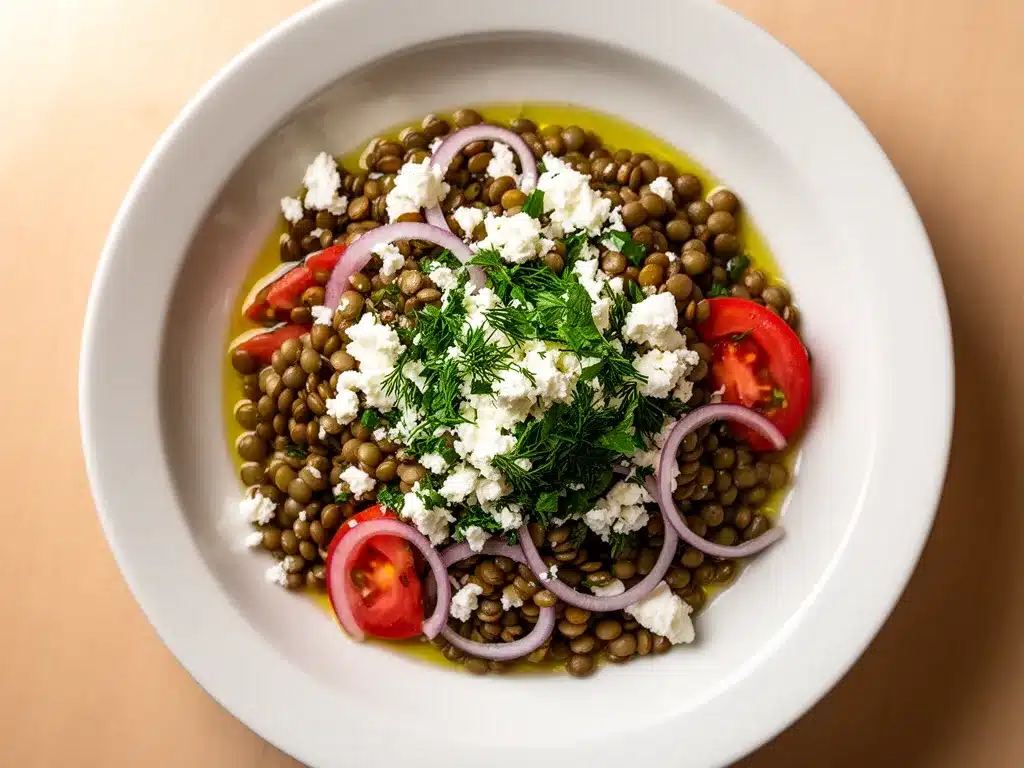 High-Protein Linsen-Bowl: Einfaches Rezept in 20 Min 4 High-Protein Linsen-Bowl mit Feta preparation steps