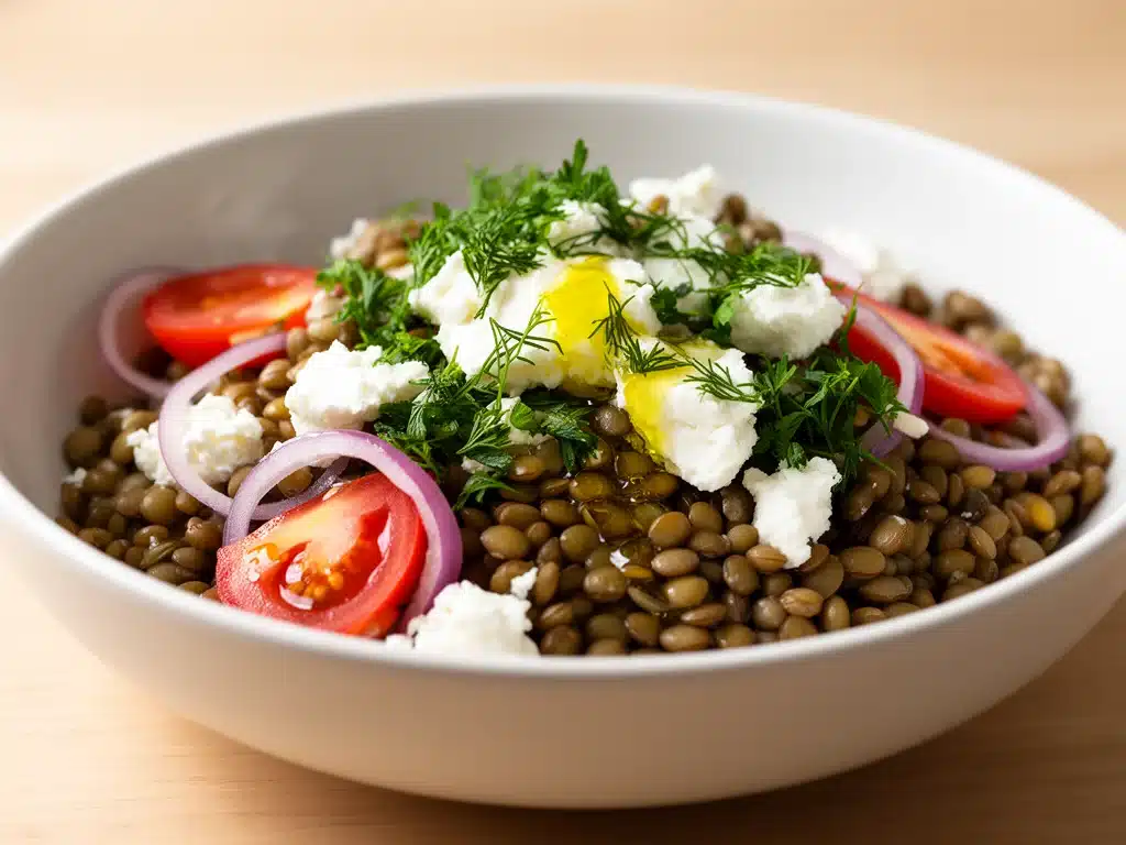 High-Protein Linsen-Bowl mit Feta - featured image
