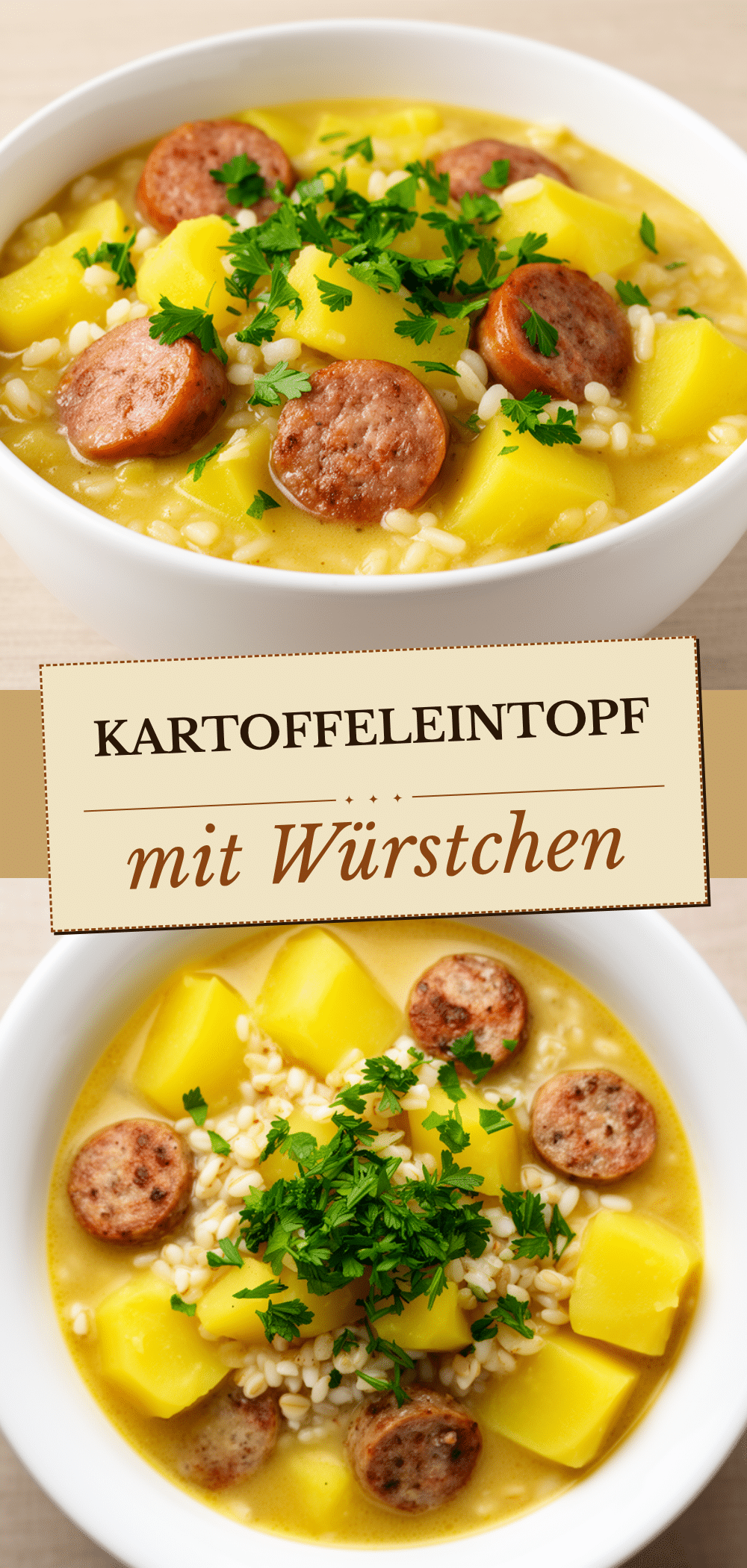 Günstiger Kartoffeleintopf mit Würstchen in 30 Min 5 Kartoffeleintopf mit Würstchen recipe