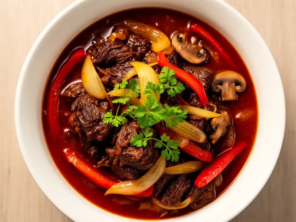 Keto Wildschweingulasch: Cremig in 30 Min 4 Keto Wildschweingulasch preparation steps