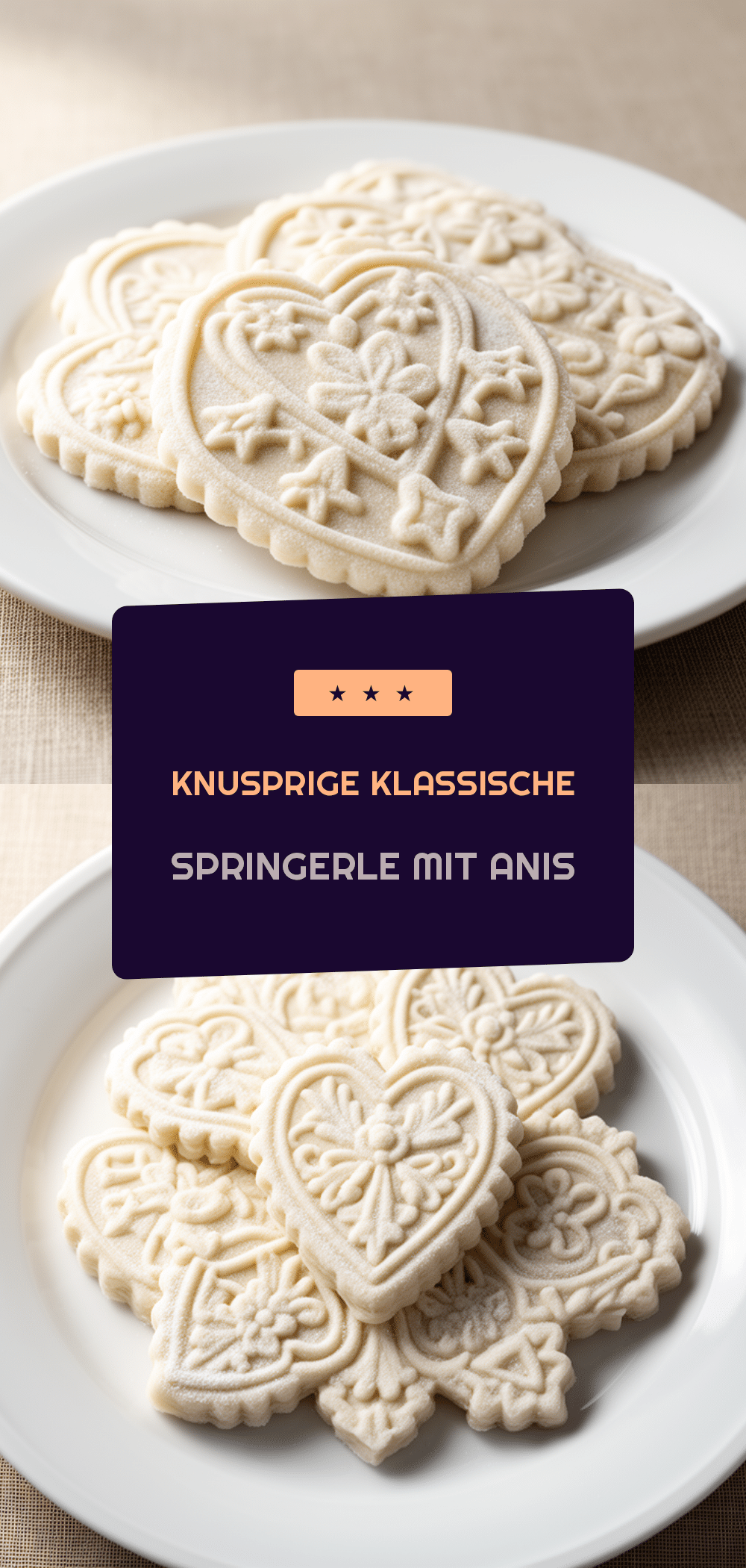 Klassische Springerle mit Anis: 5 einfache Weihnachtsplätzchen 5 Klassische Springerle mit Anis recipe