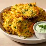 Knusprige Low-Carb Kohlrabi-Puffer - featured image