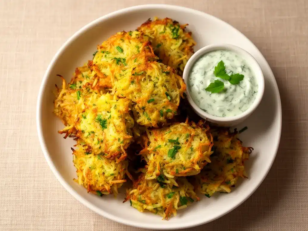 Knusprige Low-Carb Kohlrabi-Puffer: Einfach & Schnell 4 Knusprige Low-Carb Kohlrabi-Puffer preparation steps