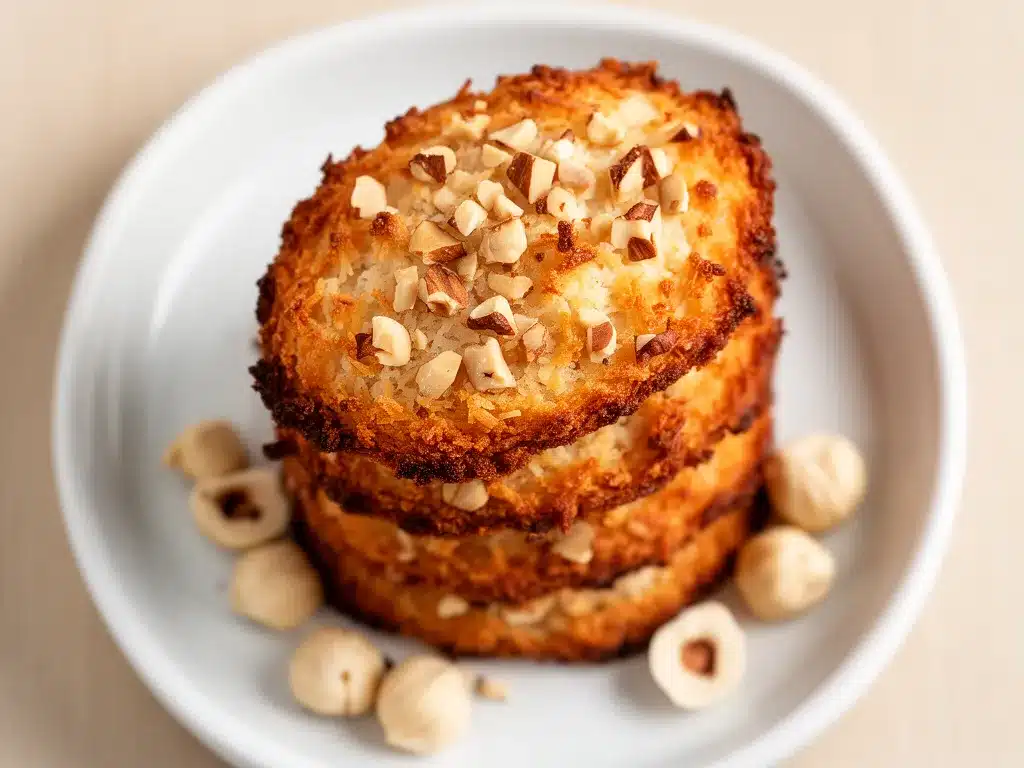 Knusprige Nussmakronen: 5 Min. Perfektes Haselnuss-Rezept 4 knusprige Nussmakronen preparation steps