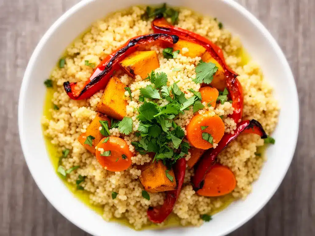 Leichter Marokkanischer Couscous mit Gemüse: 20 Min 4 marokkanischer Couscous mit Gemüse preparation steps