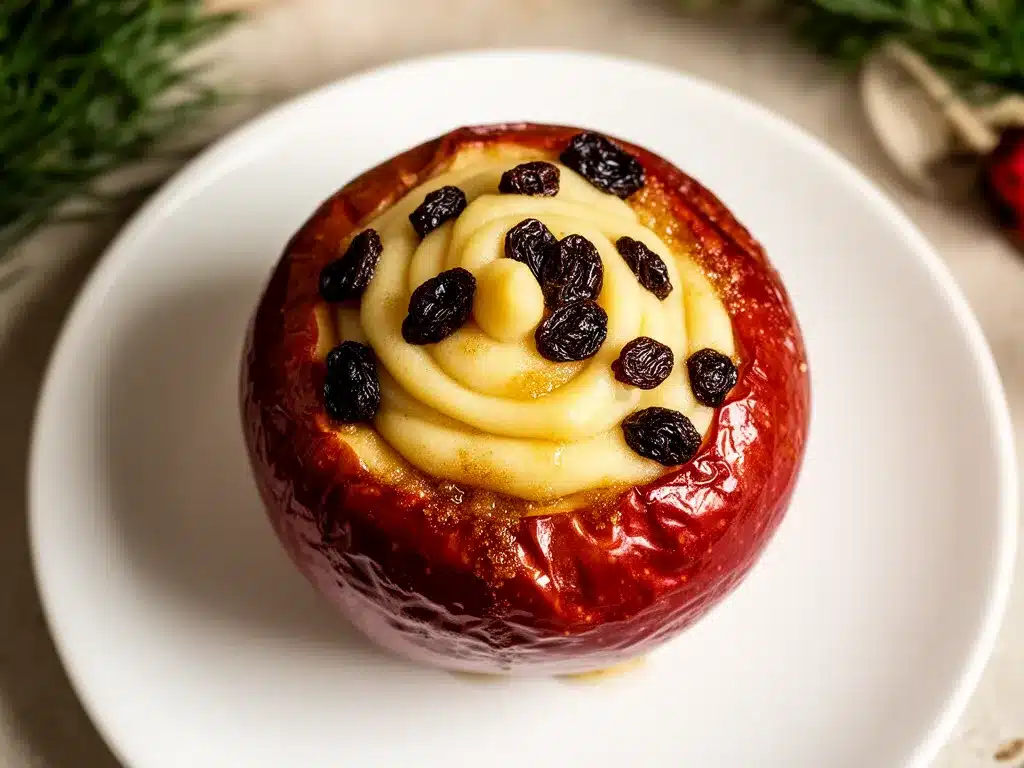 Nikolaus Bratapfel mit Marzipan: 5 Bestes Weihnachtsdessert 4 Nikolaus Bratapfel mit Marzipan preparation steps