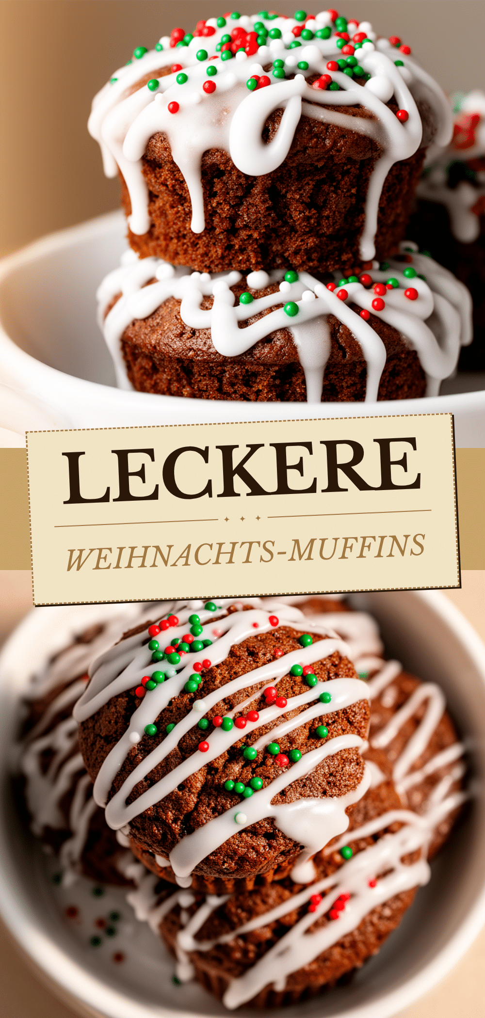 Nikolaus Lebkuchen-Muffins: Einfache Weihnachtsrezept mit Guss 5 Nikolaus Lebkuchen-Muffins recipe