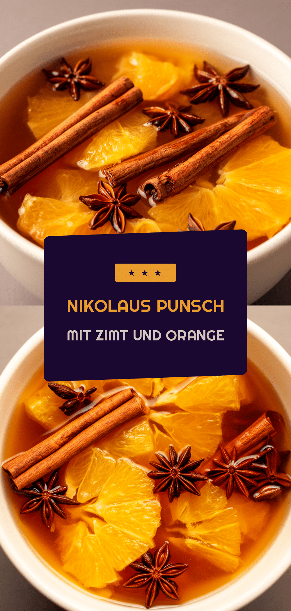 Nikolaus Punsch alkoholfrei: Warm & Zimt-Orange | 5 Min 5 Nikolaus Punsch alkoholfrei recipe