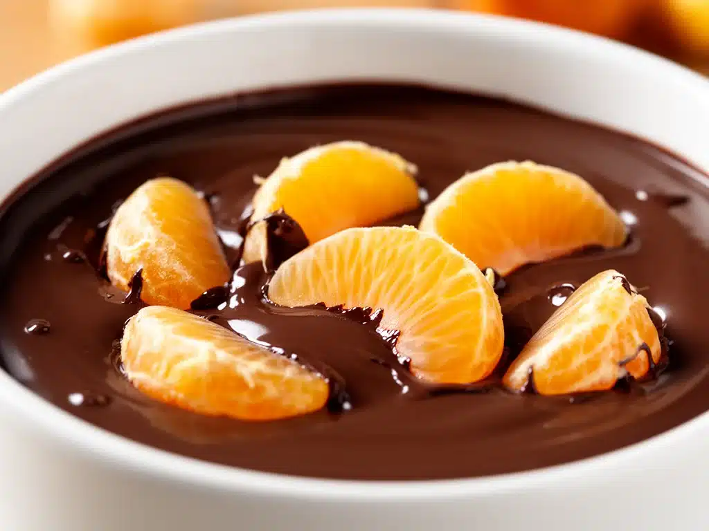 Nikolaus Schokoladen-Fondue mit Mandarinen - featured image