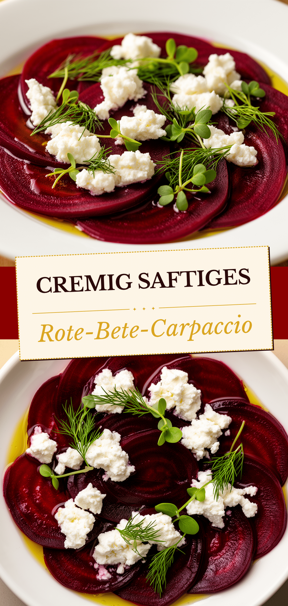 Rote-Bete-Carpaccio mit Ziegenkäse: Die beste 10-min Vorspeise 5 rote-Bete-Carpaccio mit Ziegenkäse recipe