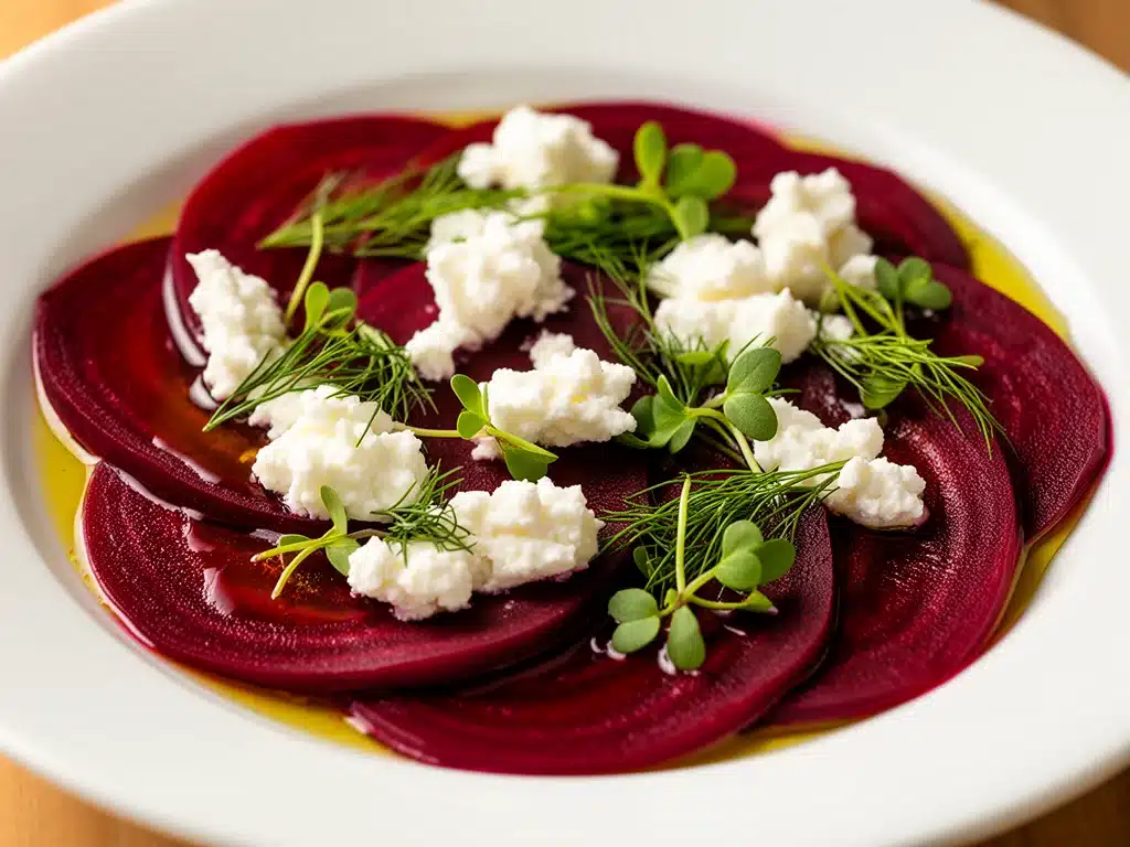 Startseite 6 rote-Bete-Carpaccio mit Ziegenkäse - featured image