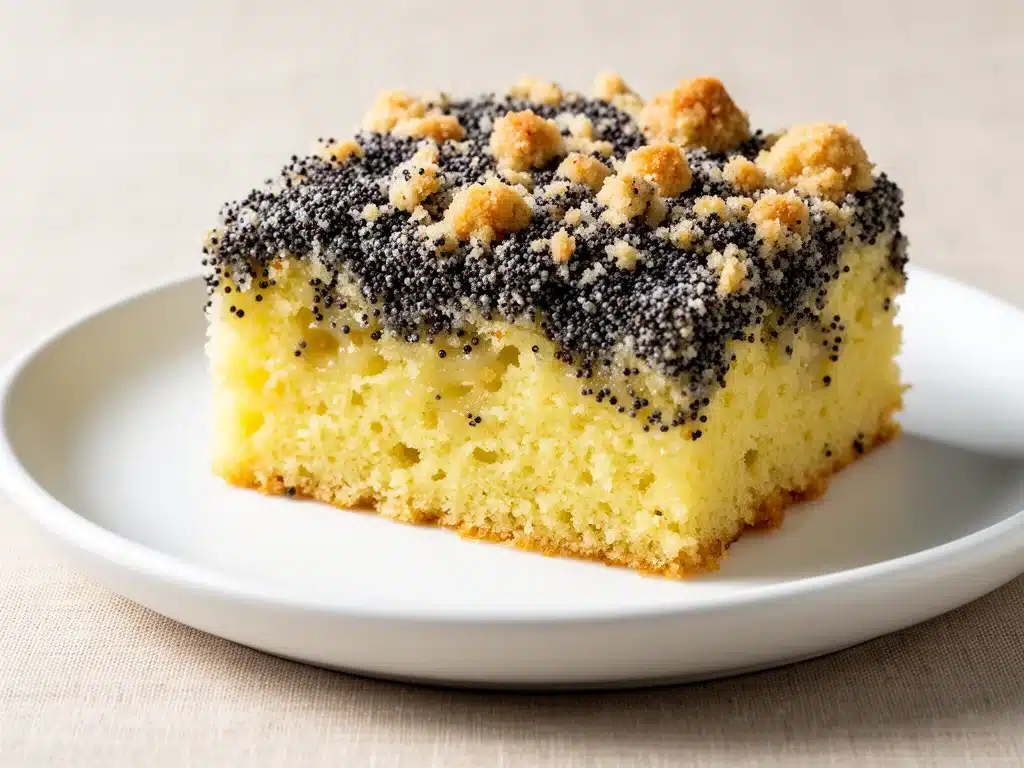 Saftiger Mohnkuchen mit Streuseln - featured image