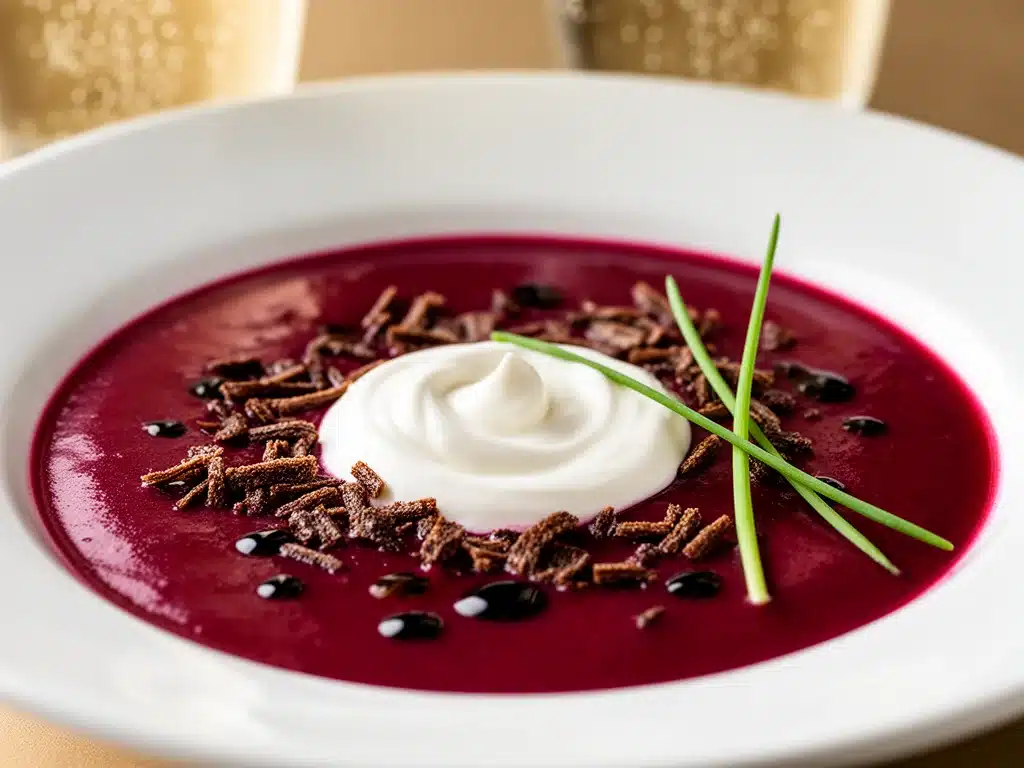 Silvester Mitternachtssuppe mit Champagner - featured image