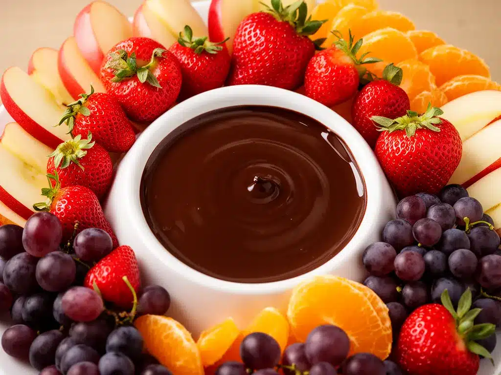Silvester Schokoladen-Fondue mit Obst: 5 Cremige & Einfache Ideen 4 Silvester Schokoladen-Fondue mit Obst preparation steps