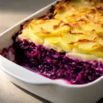 sparsamer Rotkohl-Kartoffel-Auflauf - featured image