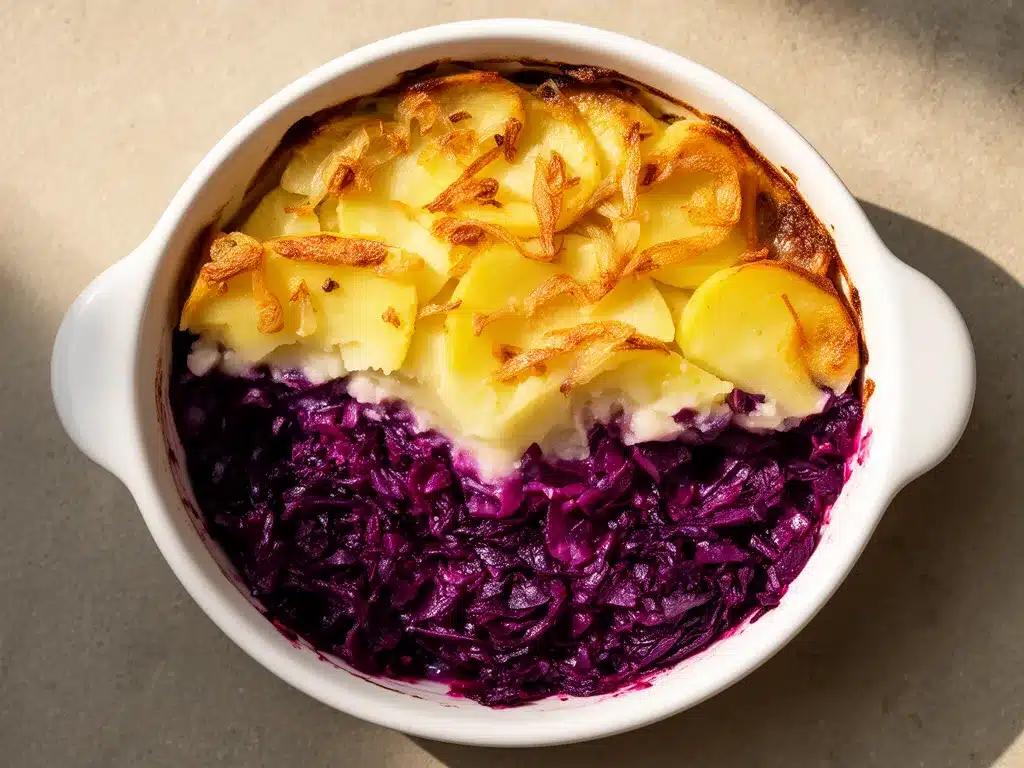 Sparsamer Rotkohl-Kartoffel-Auflauf: 5 Schritte zum perfekten Gericht 4 sparsamer Rotkohl-Kartoffel-Auflauf preparation steps