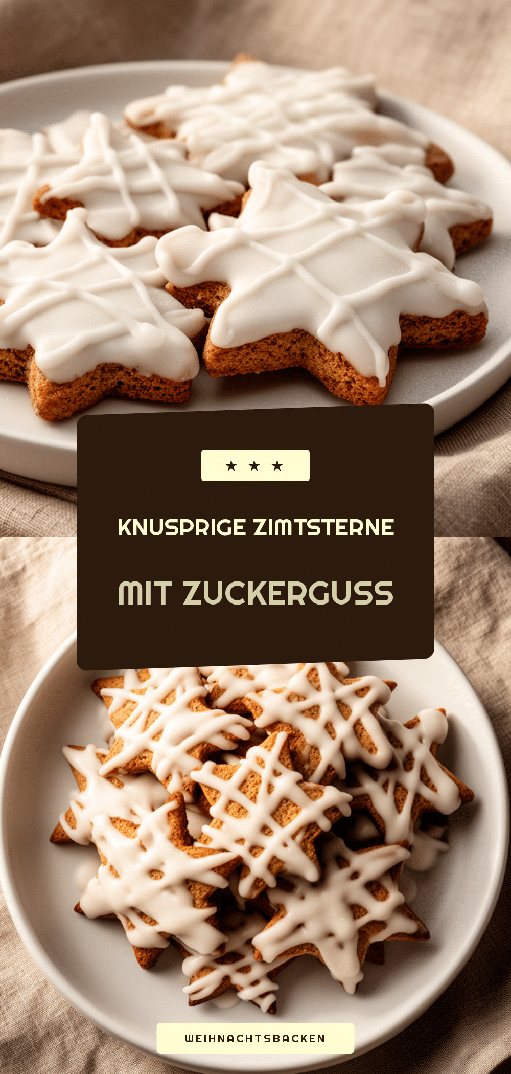 Traditionelle Zimtsterne: 5 Schritte für Perfekte Plätzchen 5 Traditionelle Zimtsterne mit Zuckerguss recipe