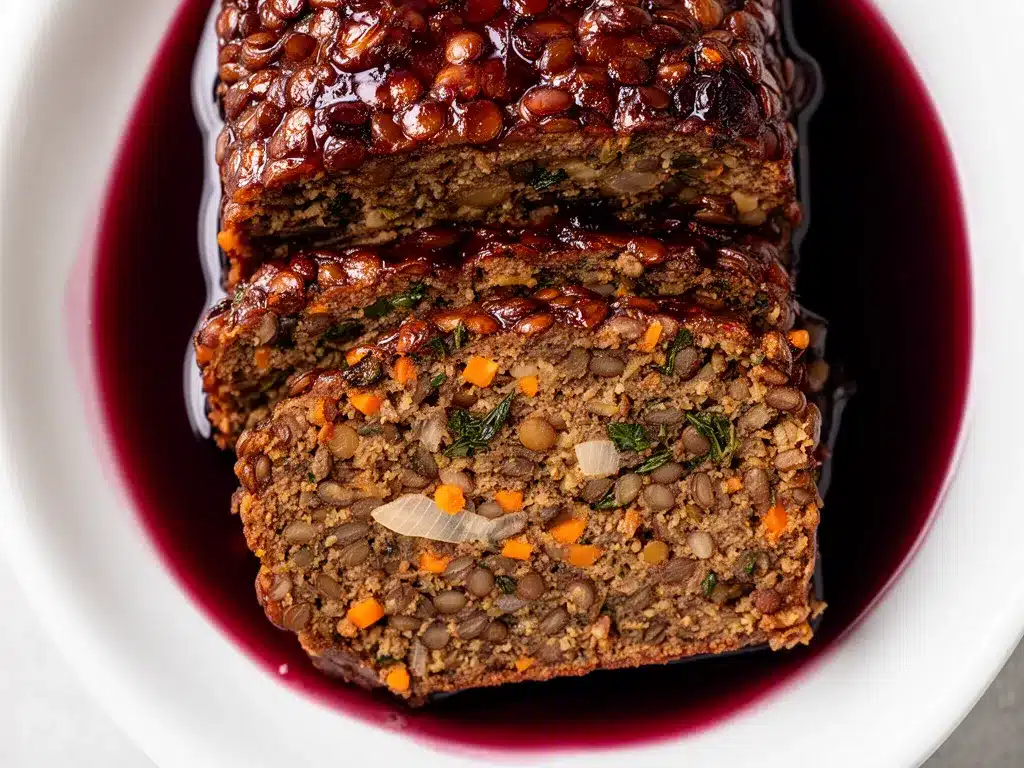 Veganer Linsenbraten mit Rotweinsoße: Perfektes Festtagsmenü 4 veganer Linsenbraten mit Rotweinsoße preparation steps
