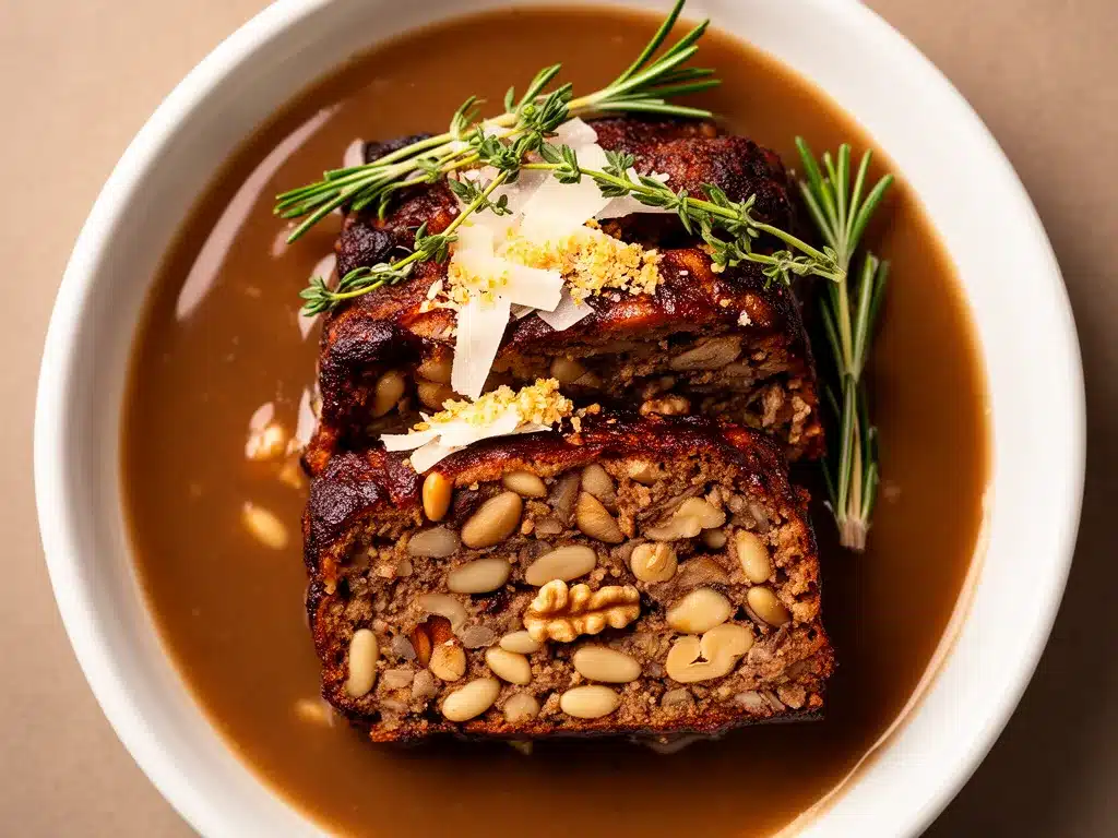 Vegetarischer Nussbraten: 5 einfache Weihnachtsrezepte 4 Vegetarischer Nussbraten preparation steps