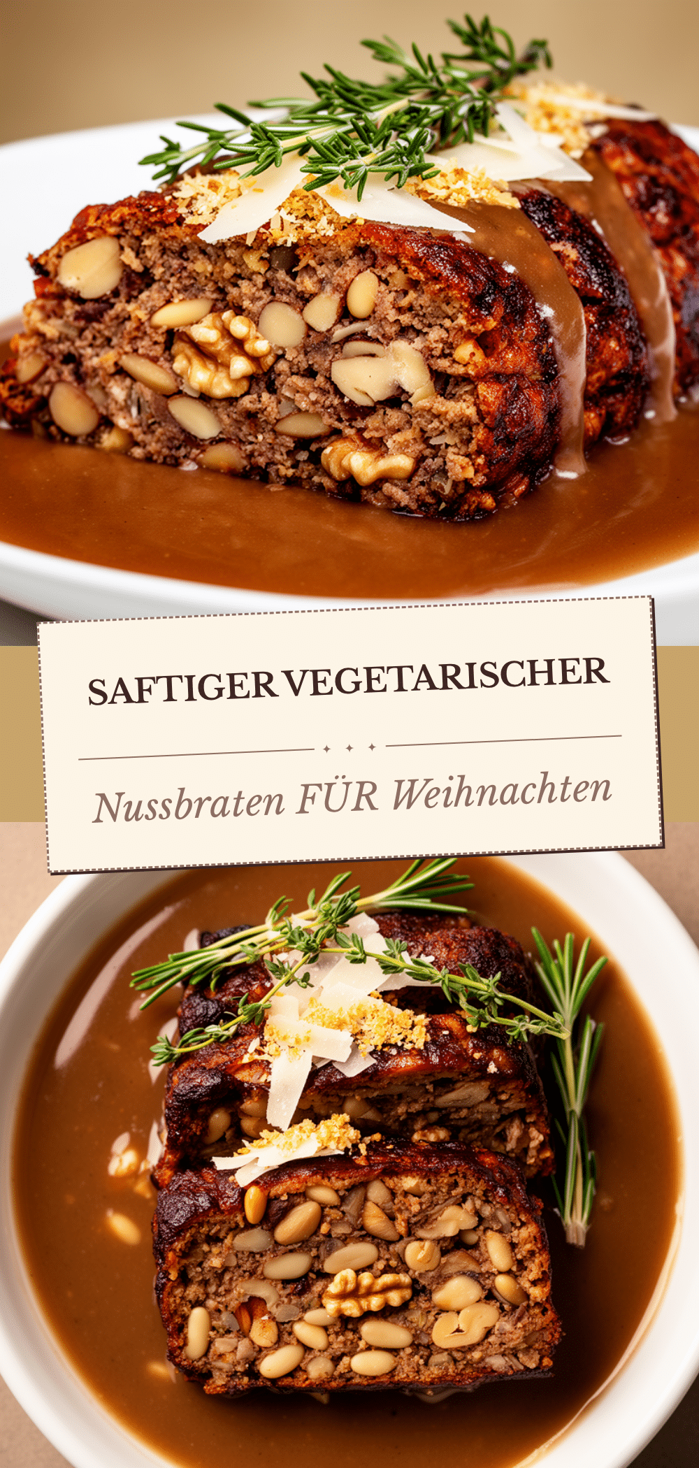 Vegetarischer Nussbraten: 5 einfache Weihnachtsrezepte 5 Vegetarischer Nussbraten recipe