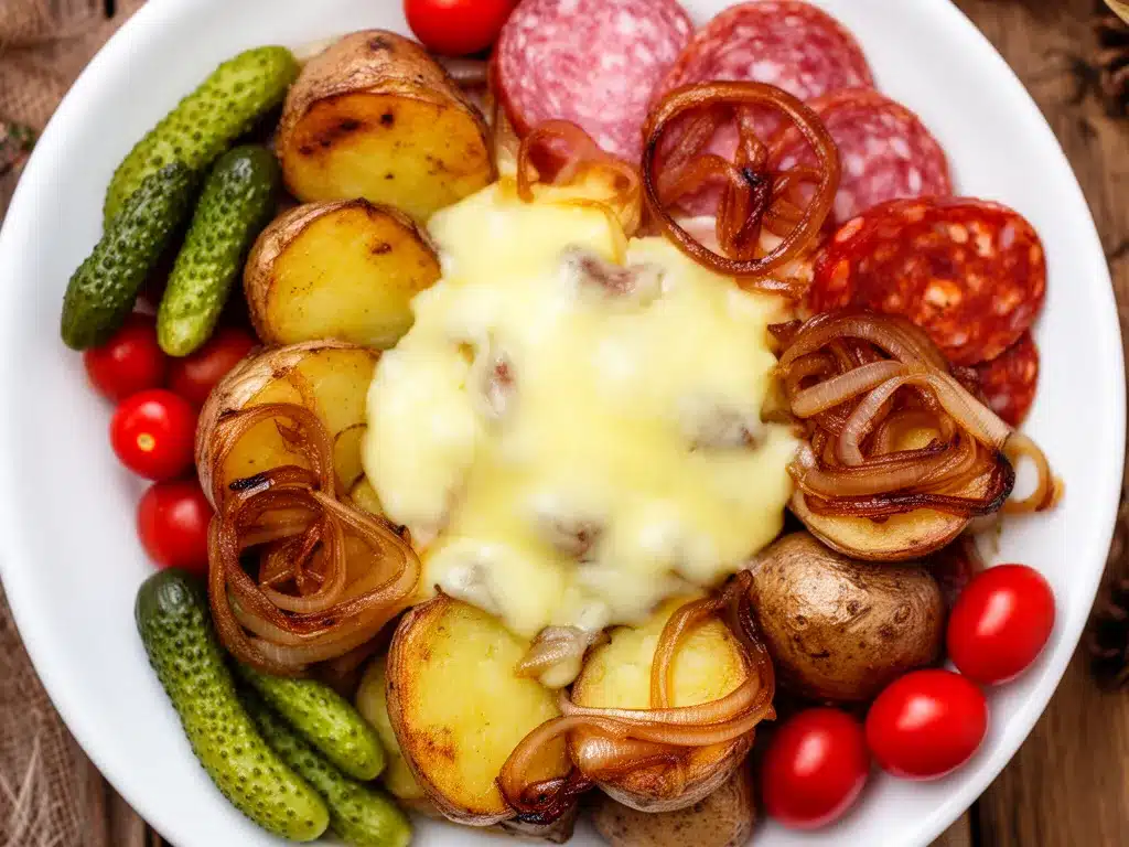 Weihnachten Raclette-Platte: 5 Einfache Beilagen 4 Weihnachten Raclette-Platte preparation steps