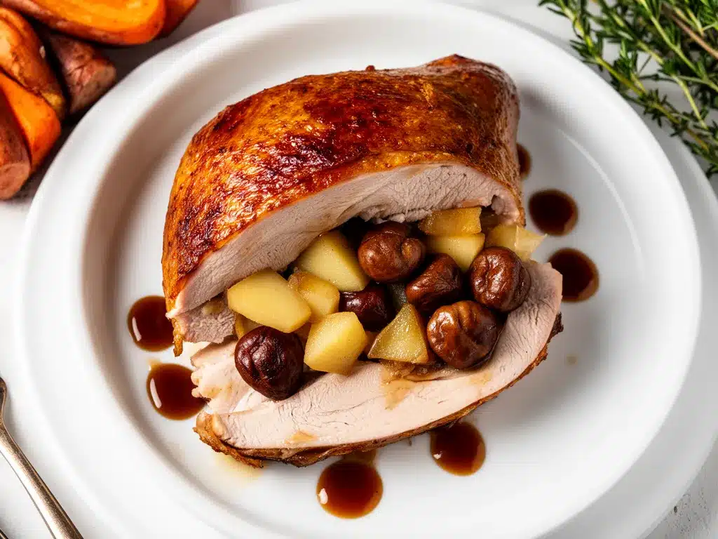 Weihnachts-Gänsebraten mit Apfel-Maronen-Füllung: 3 Tipps 4 Weihnachts-Gänsebraten mit Apfel-Maronen-Füllung preparation steps