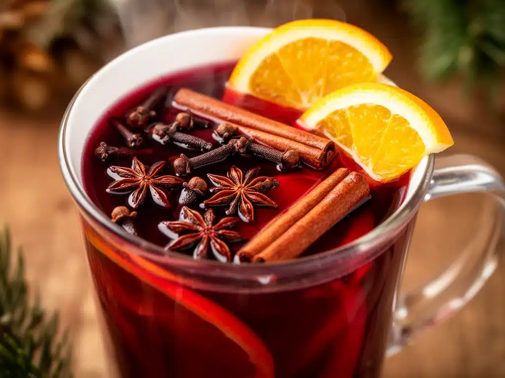 Weihnachts-Glühwein mit Orange - featured image