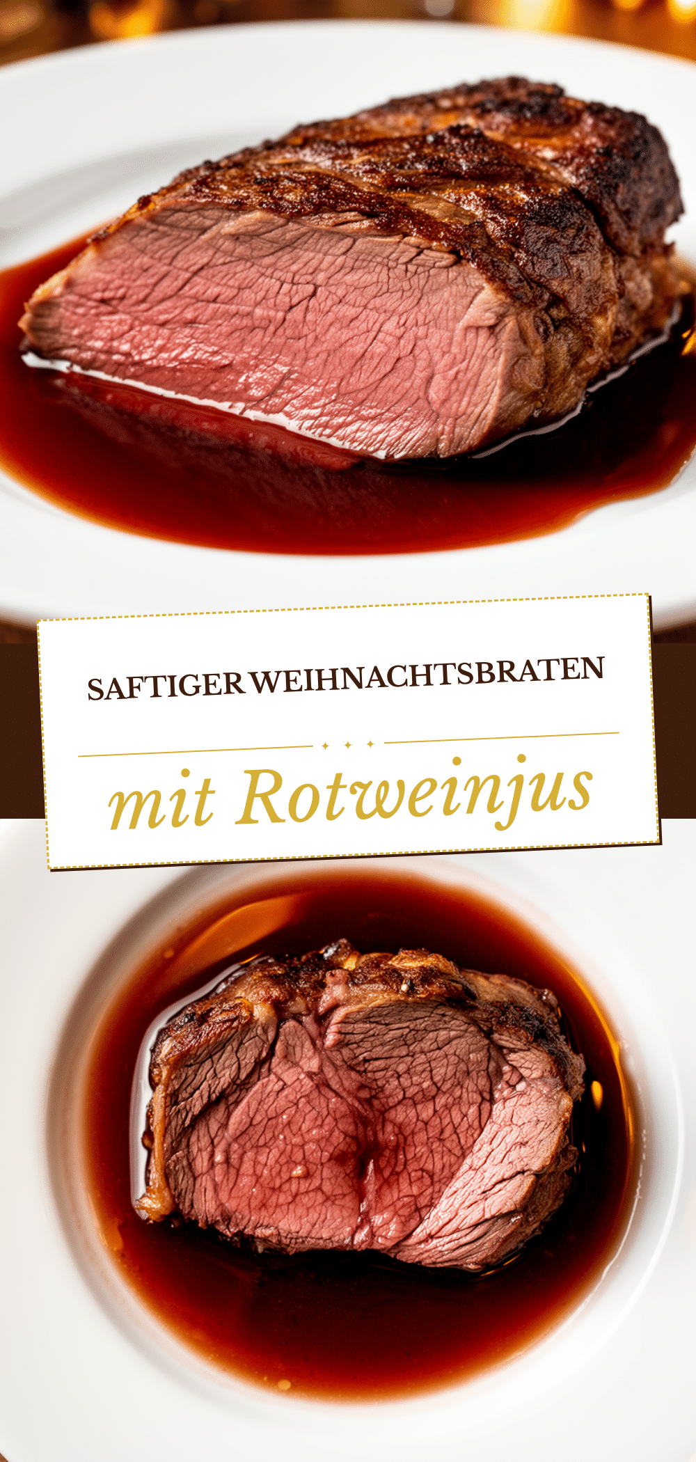 Weihnachts-Rinderbraten mit Rotweinjus: 90 Min. 5 Weihnachts-Rinderbraten mit Rotweinjus recipe