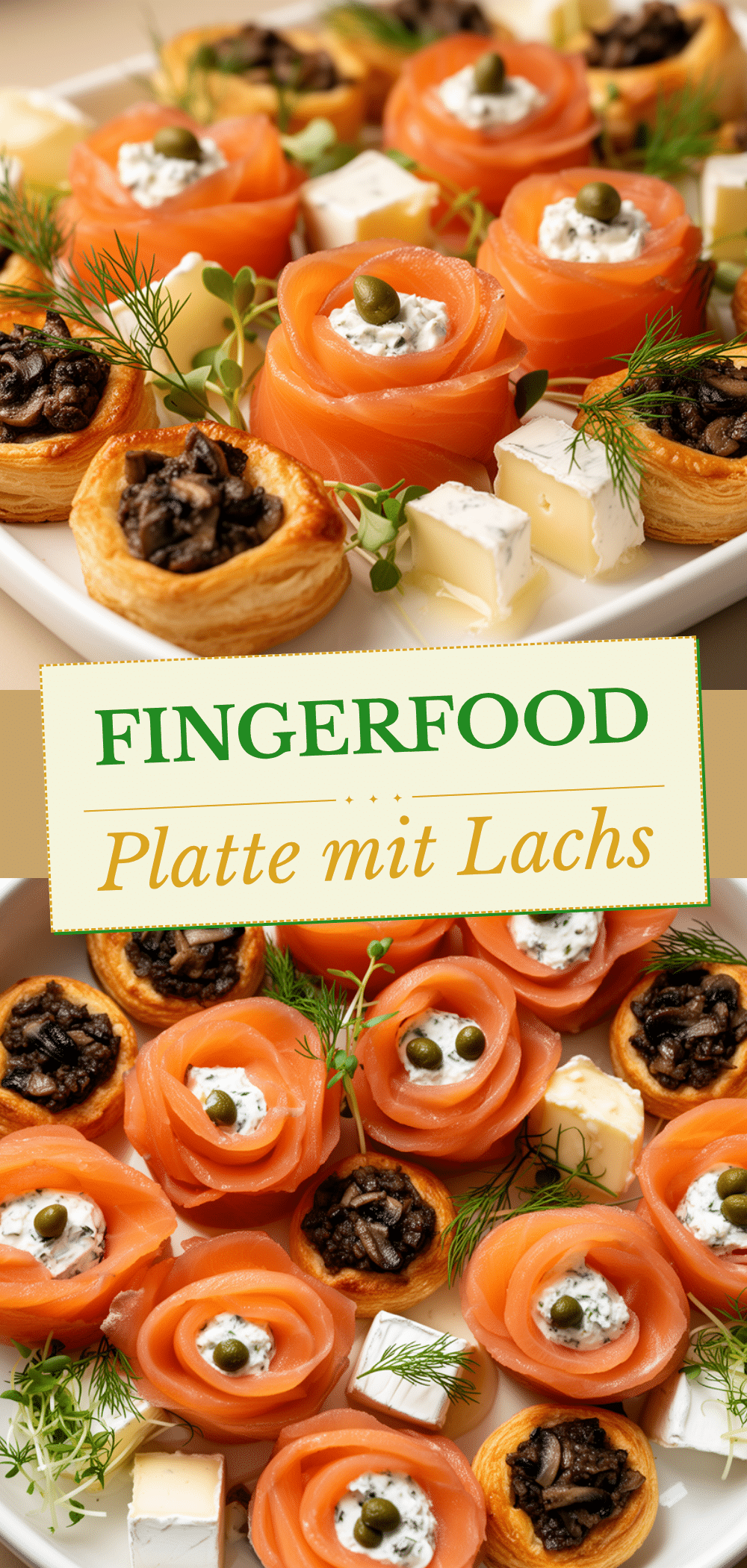 Weihnachtsfingerfood mit Lachs: 5 Elegant Party Appetizer 5 Weihnachtsfingerfood mit Lachs recipe