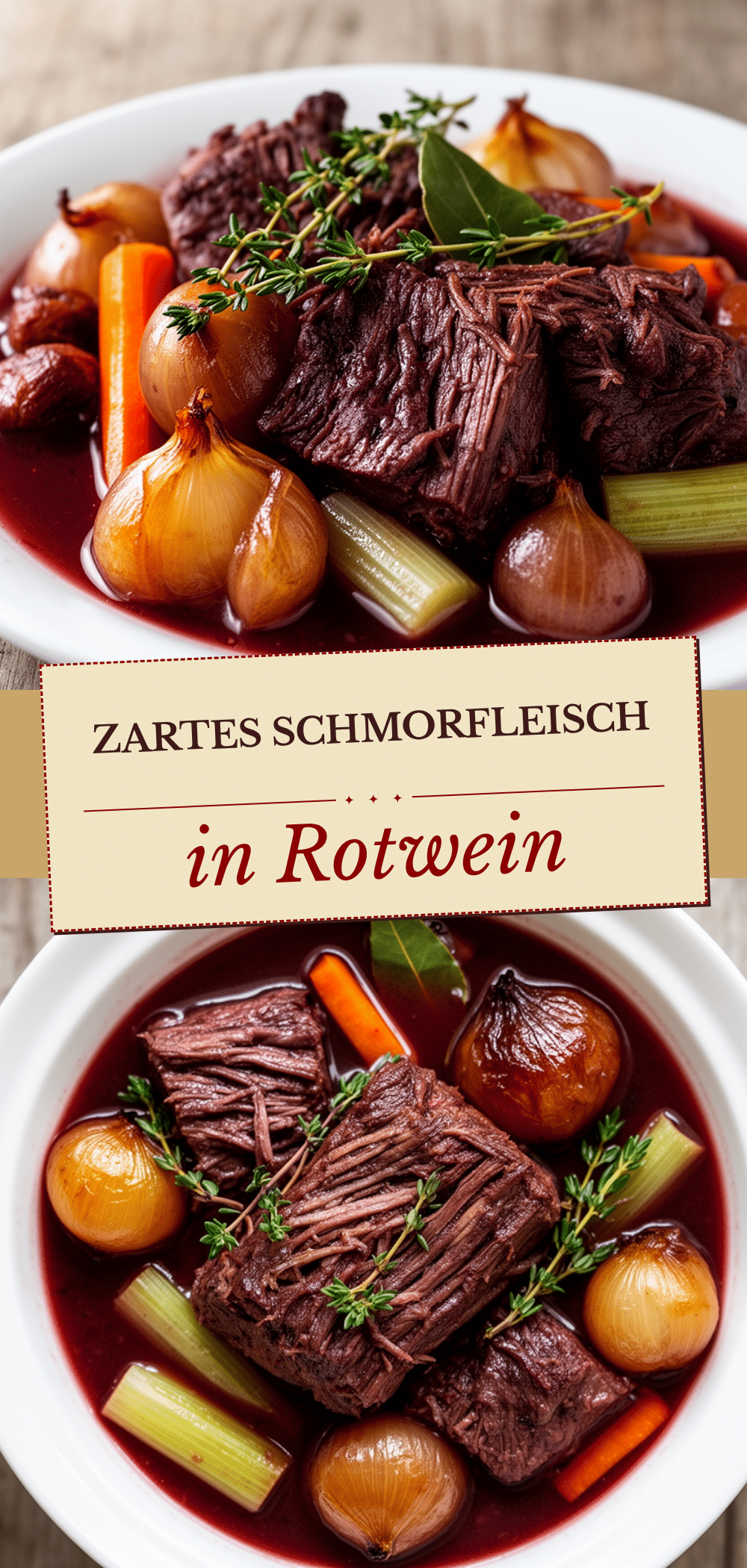 Zartes Schmorfleisch in Rotwein in 2 Stunden 5 Zartes Schmorfleisch in Rotwein recipe