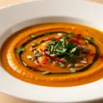 zuckerfreie Kürbissuppe - featured image