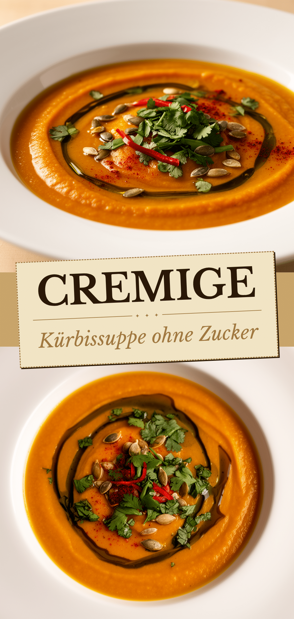 Zuckerfreie Kürbissuppe: 5 Min. Cremig & Diabetikerfreundlich 5 zuckerfreie Kürbissuppe recipe