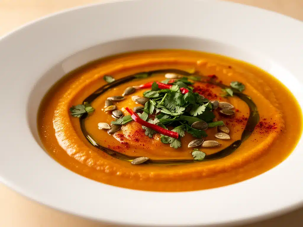 zuckerfreie Kürbissuppe - featured image