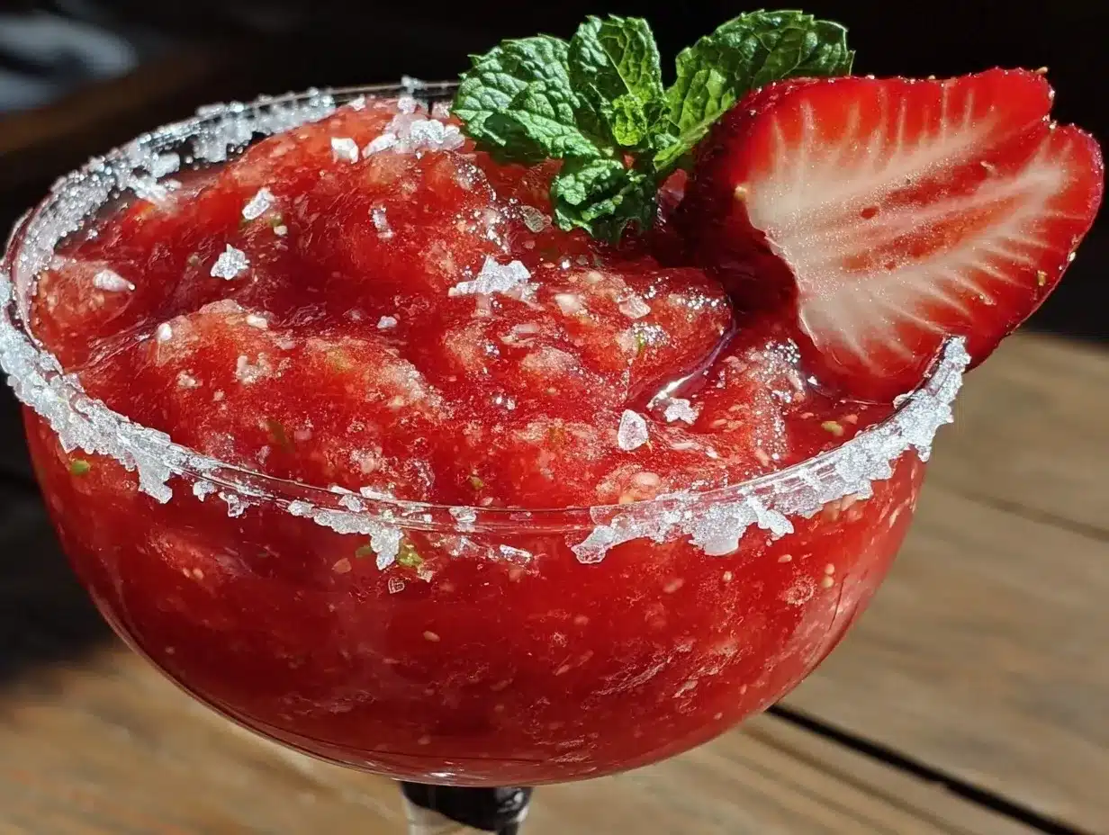 Alkoholfreier Frozen Erdbeer Daiquiri: Der perfekte Party-Hit 4 alkoholfreier Frozen Erdbeer Daiquiri preparation steps