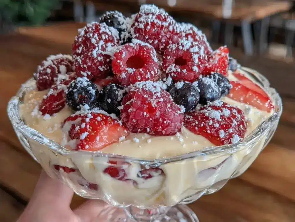 Bayerische Creme mit Beeren - featured image
