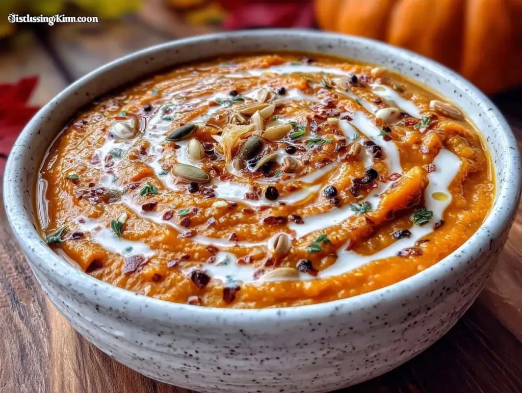 Cremige Erntedank Kürbissuppe - featured image