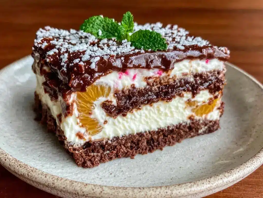 Cremige Käse-Sahne Torte mit Mandarinen - featured image