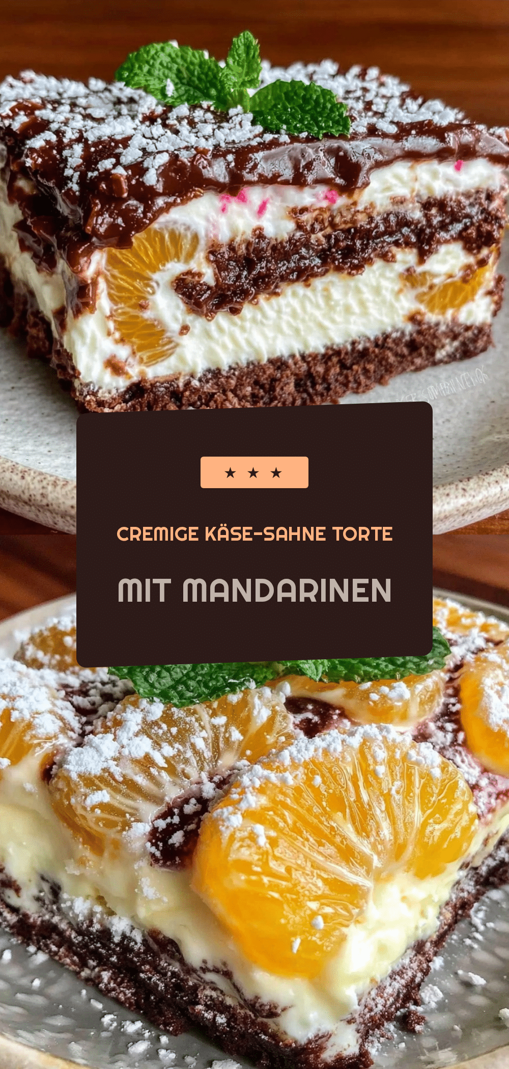 Cremige Käse-Sahne Torte mit Mandarinen: 5 Schritte zum Gastauftritt 5 Cremige Käse-Sahne Torte mit Mandarinen recipe