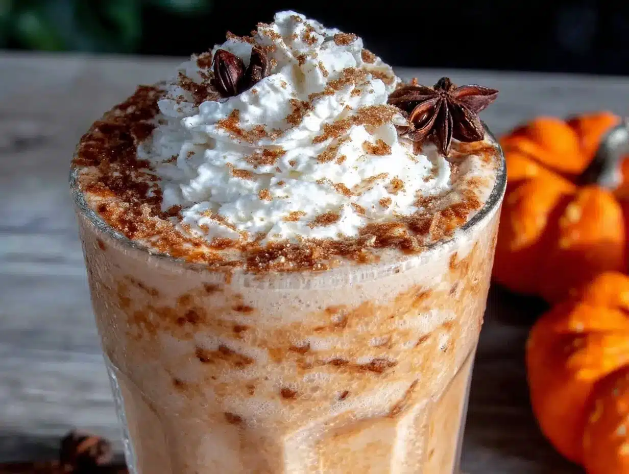 Cremiger Erntedank Chai Kürbis Milchshake: 5 Min. für Gäste 4 Cremiger Erntedank Chai Kürbis Milchshake preparation steps