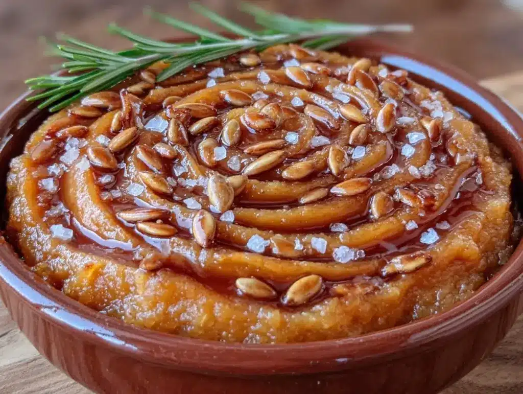 Cremiger Erntedankfest Kürbis-Karamell Pudding - featured image