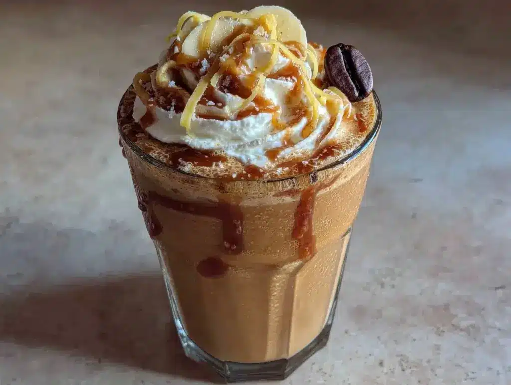Cremiger Kaffee-Banane Smoothie - featured image